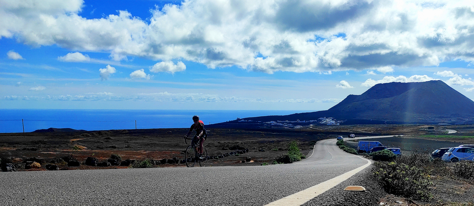 Inicio ruta en bicileta mirador del rio