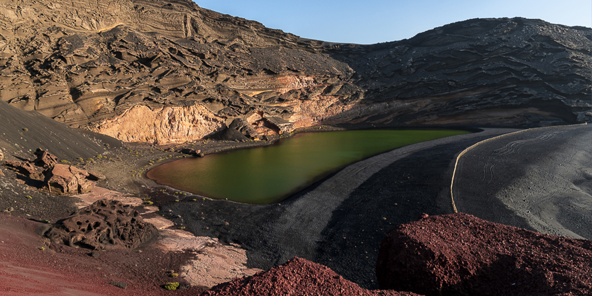 charco de los clicos en el golfo lanzarote