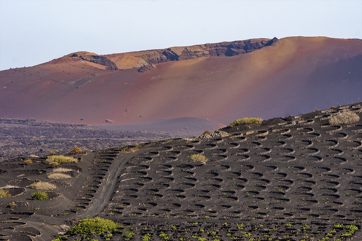 Volcán en la geria