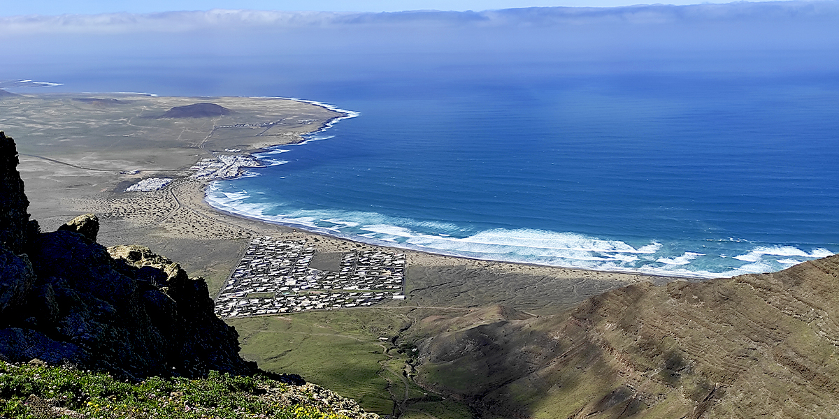 Famara desde arriba lanzarote