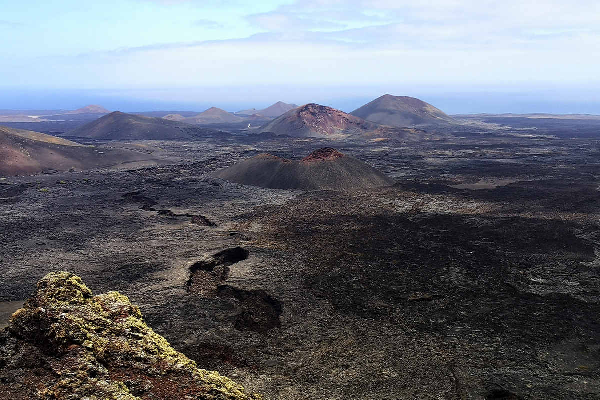 Vista volcanes timanfaya 