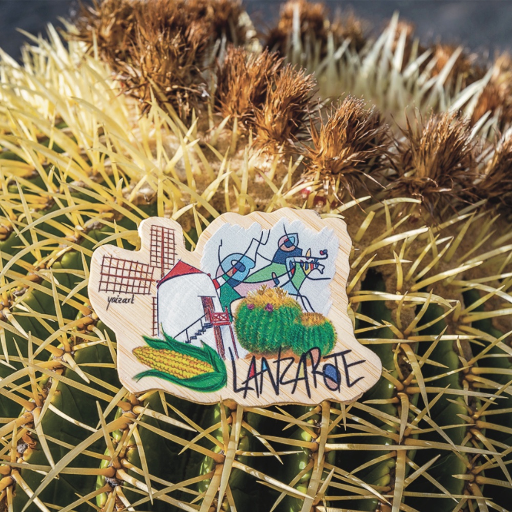 Imán Arte y cultura de Lanzarote en el Jardín de cactus