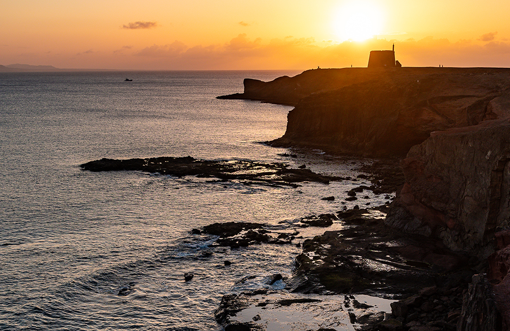 Castillo de las Coloradas al atardecer