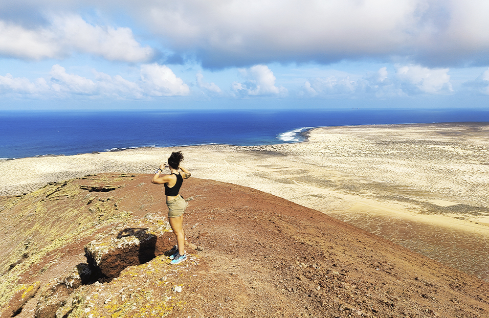 Cima de Montaña Bermeja en isla de La Graciosa