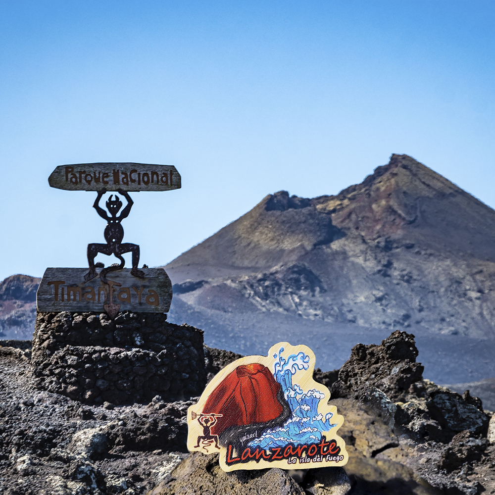 Imán Isla del fuego en Parque Nacional de Timanfaya