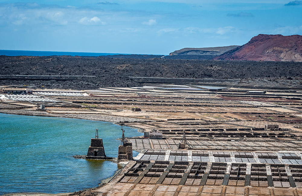 Mills of the salt flats of Janubio