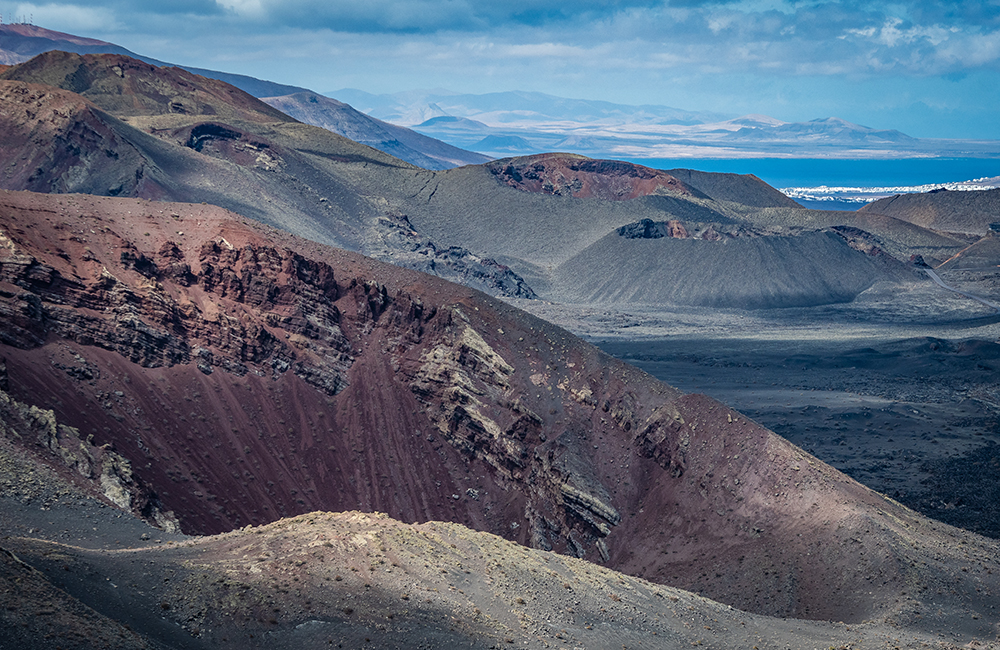 Timanfaya volcanoes views