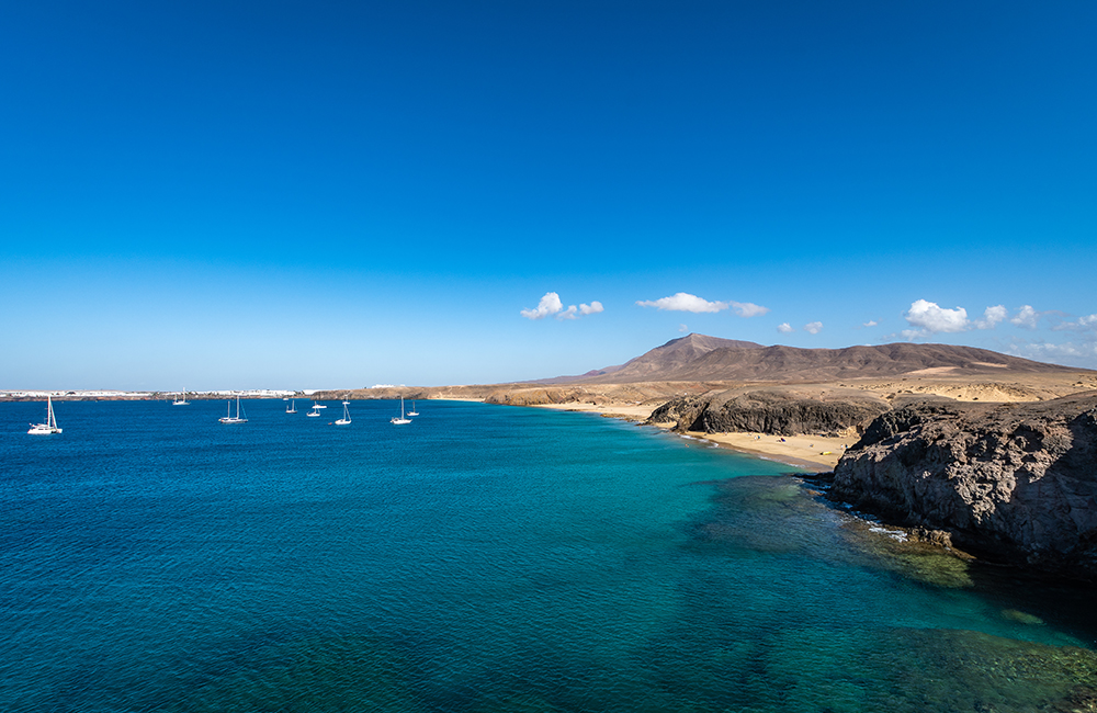 Papagayo beaches from the viewpoint