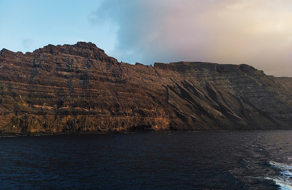 Famara cliff from the sea