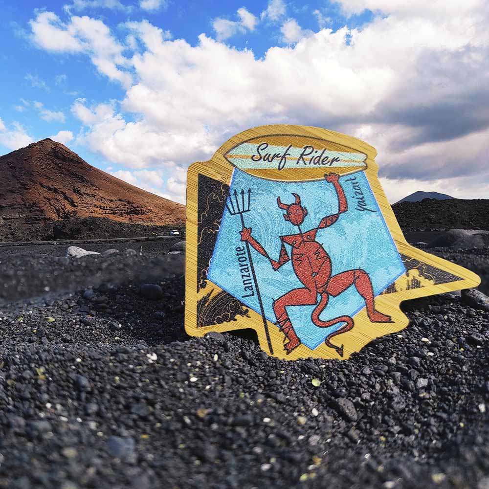 Surf Rider magnet in Bermeja beach